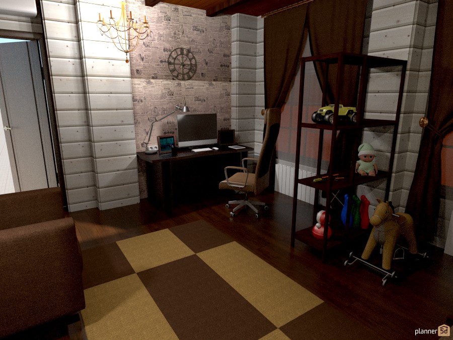 Детская комната в коричневых тонах 700567 by Алексей Курбатов image