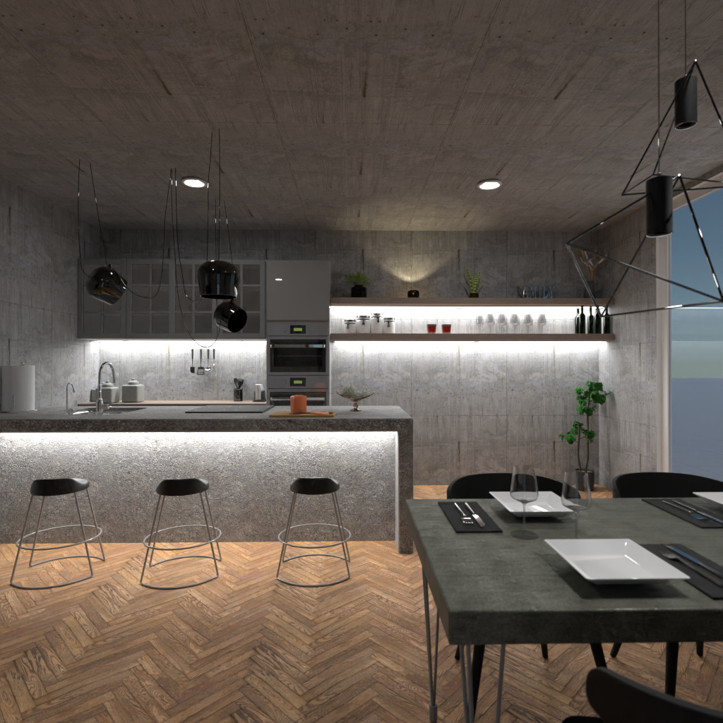 Brown and White Kitchen #11489684 by Editors Choice