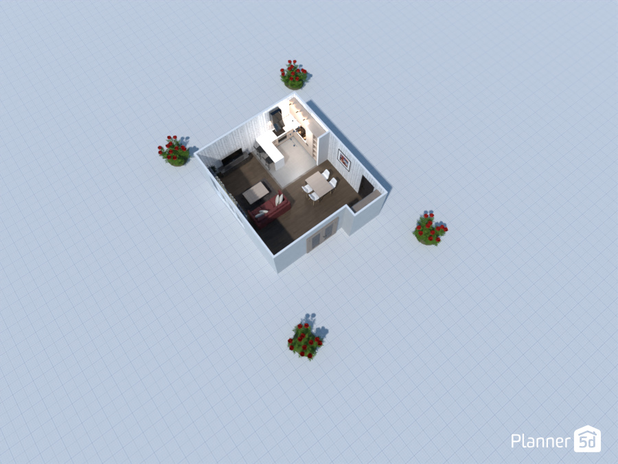 Living Room and Kitchen #9049941 by RB