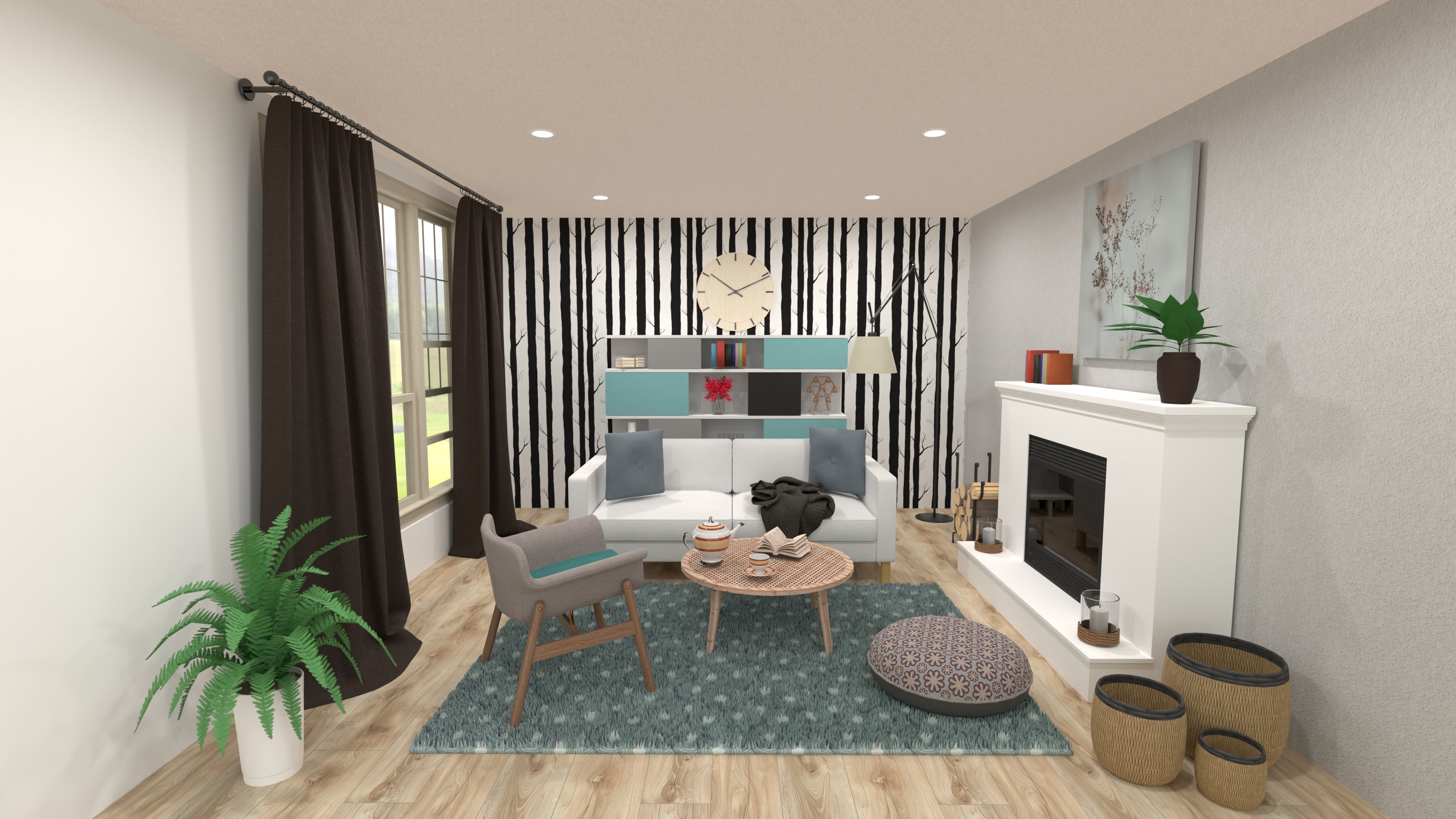 Salon cosy style scandinave #23678267 by My Maison Mood