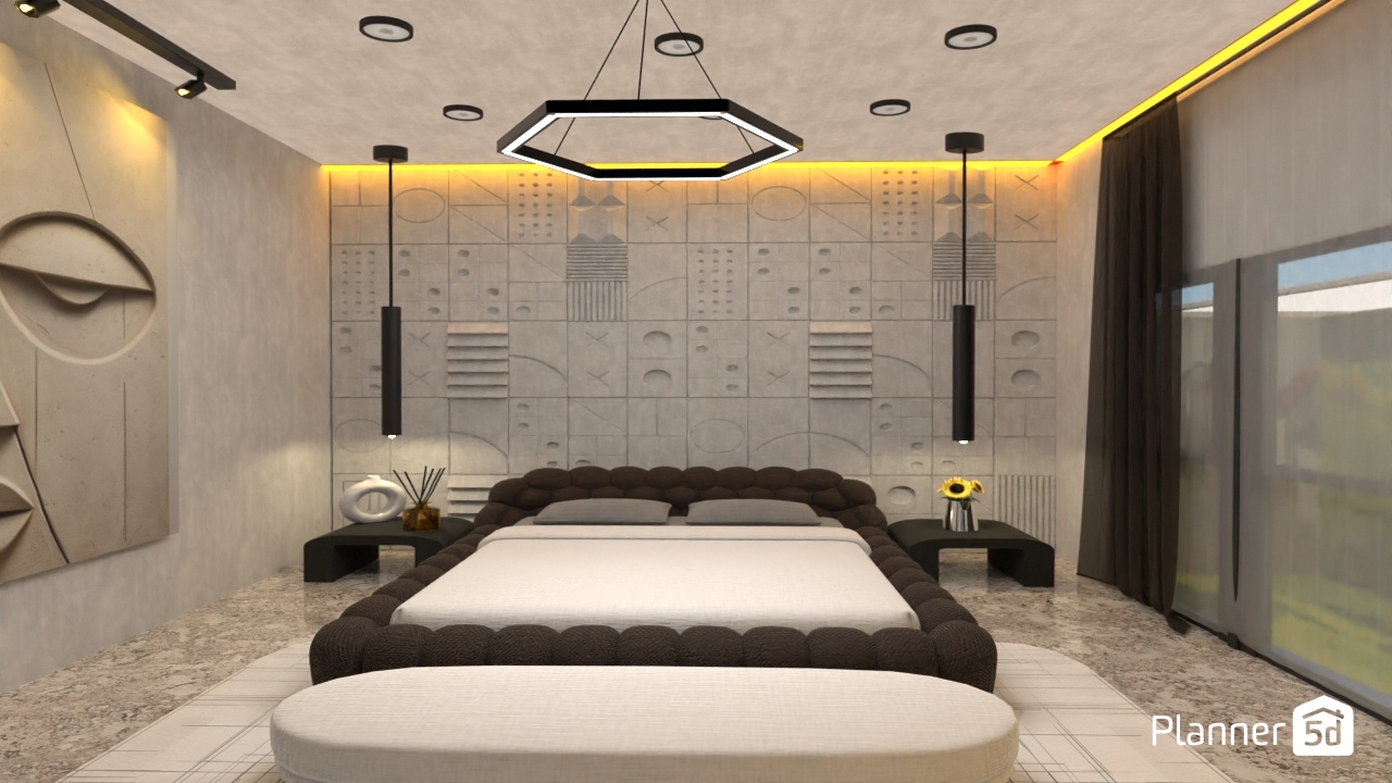 a modern master bedroom design #23940471 by CREPESA Design