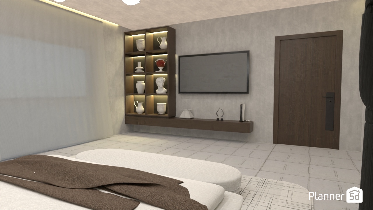 master bedroom design #23950091 by CREPESA Design