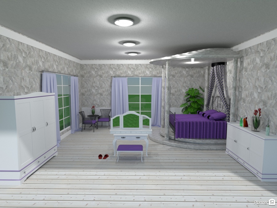 purple n gray bedroom 1355033 by Joy Suiter image