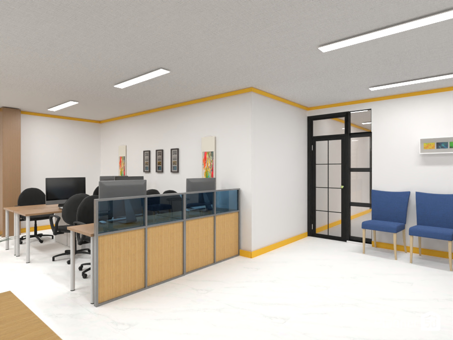 Modern entrance with glass door #8067081 by Elsa Loekito