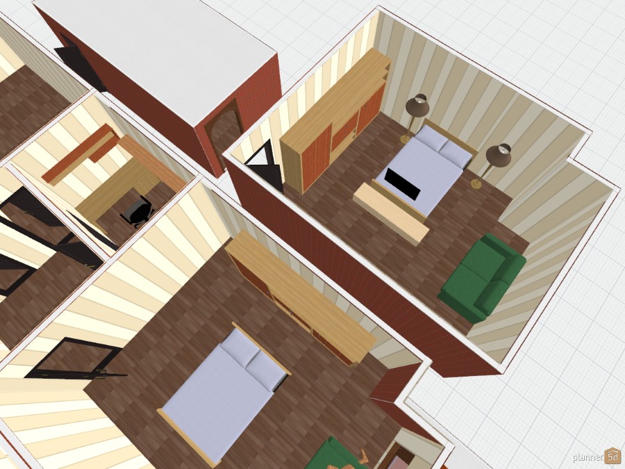 Malaysian Double Story Terrace 20x70 Free Design 3d Floor Plans By Planner 5d 3d Terrace Floor Plans By Planner 5d, Design My House Plans Free