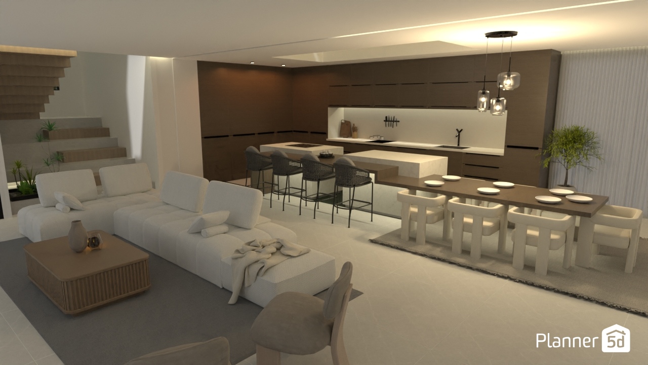 Living Room & Kitchen #31389388 by simonarocha__