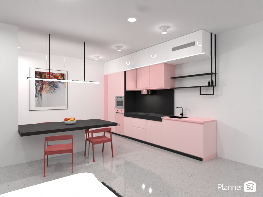 Modern Kitchen/Livign Room Design 112260 by creativityworks image