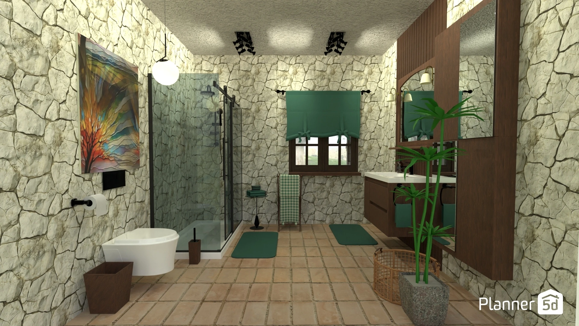 baño donde la piedra respira diseño #3139320 by Yolanda Infante Garrido