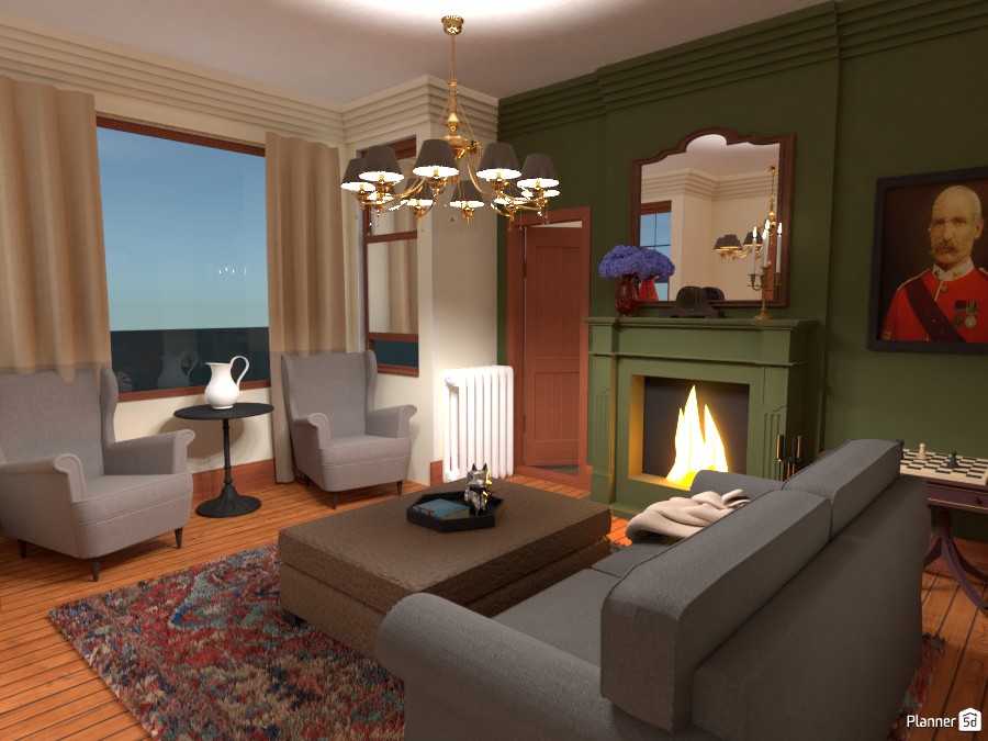 Traditional turn of the century living room #4404671 by Megan Edmunds