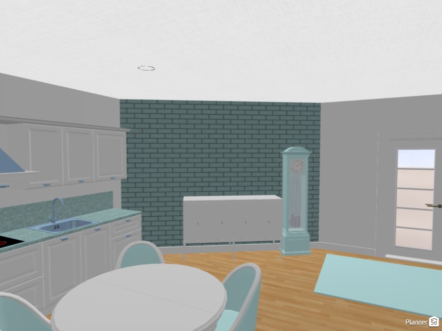 living room and kitchen 84528 by Tereska image