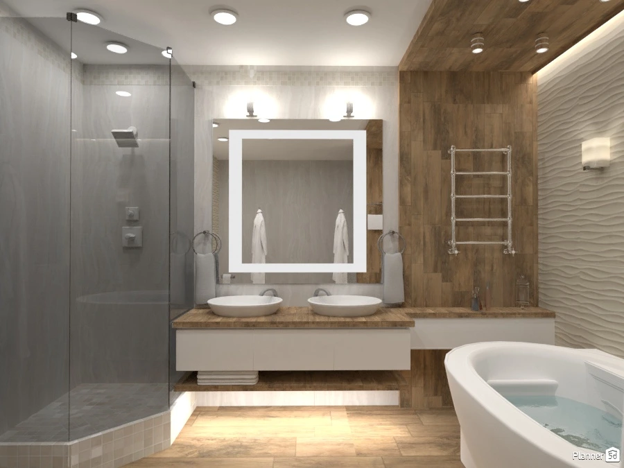 Ванная в частном доме #72265 by Elena Strenova