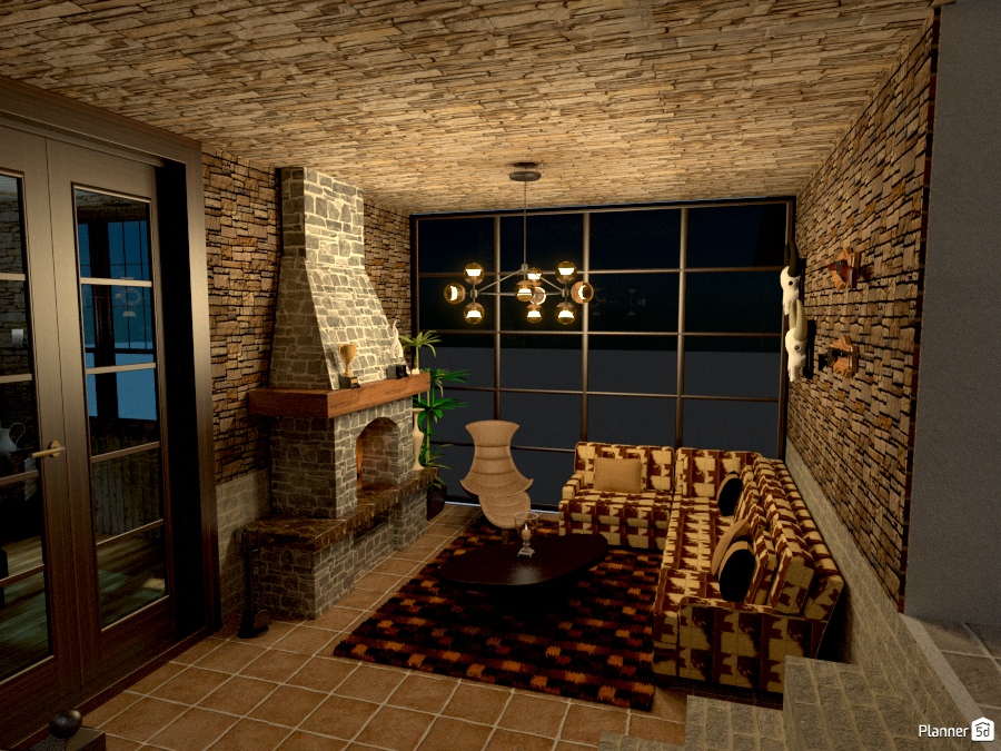 Living with Fireplace 1285214 by Micaela Maccaferri image