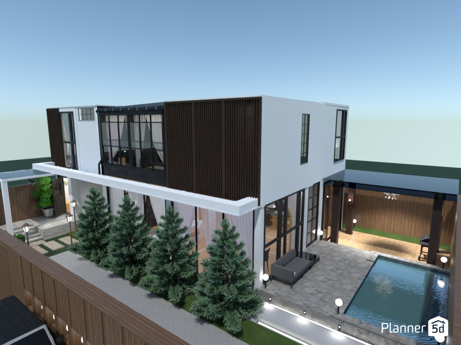 two story house #9797892 by susan purwa