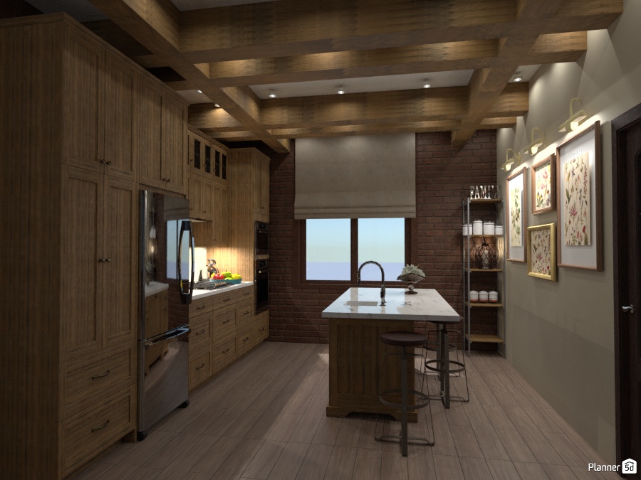 кухня стиль шале #2737115 by Романцова Елена