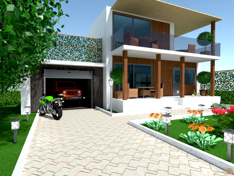 Компактный загородный дом #694428 by Planner 5D