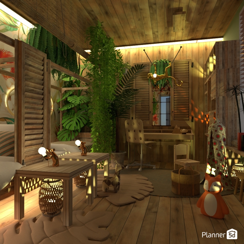 Jungle Bedroom #35748124 by Editors Choice