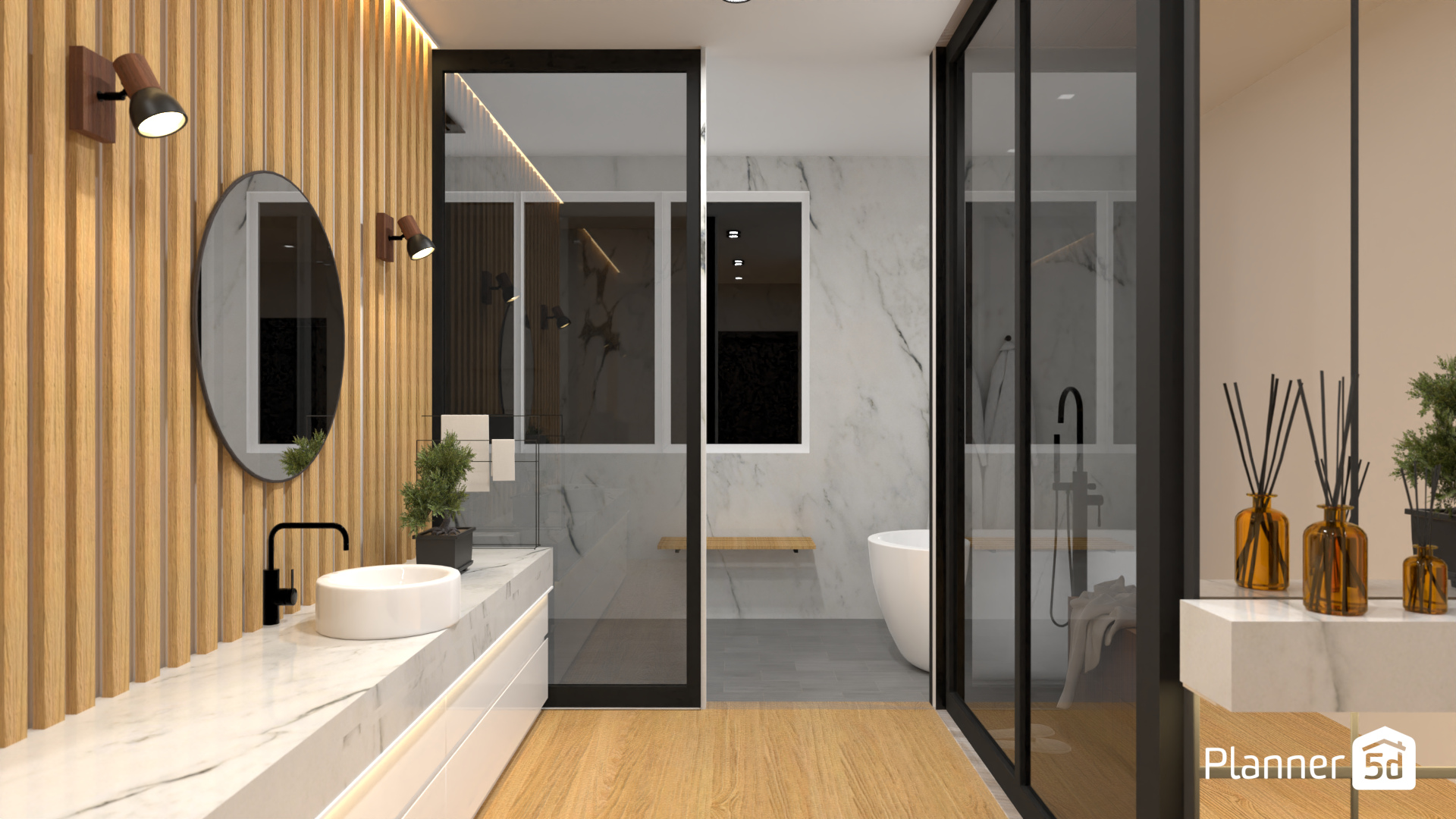 Modern Japandi Master Bathroom 8959695 by Monika image