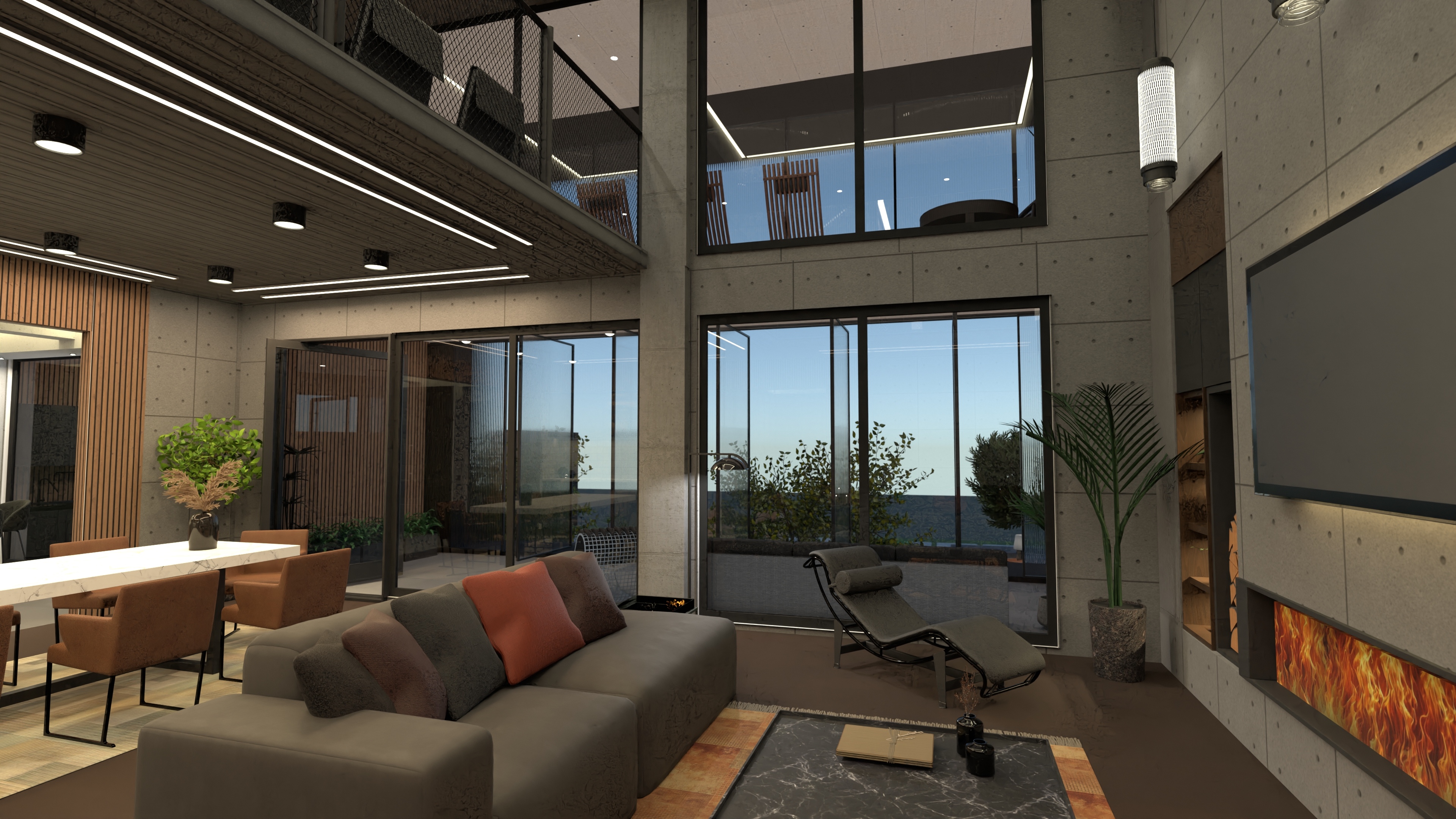 double ceiling living room #21856454 by Michel