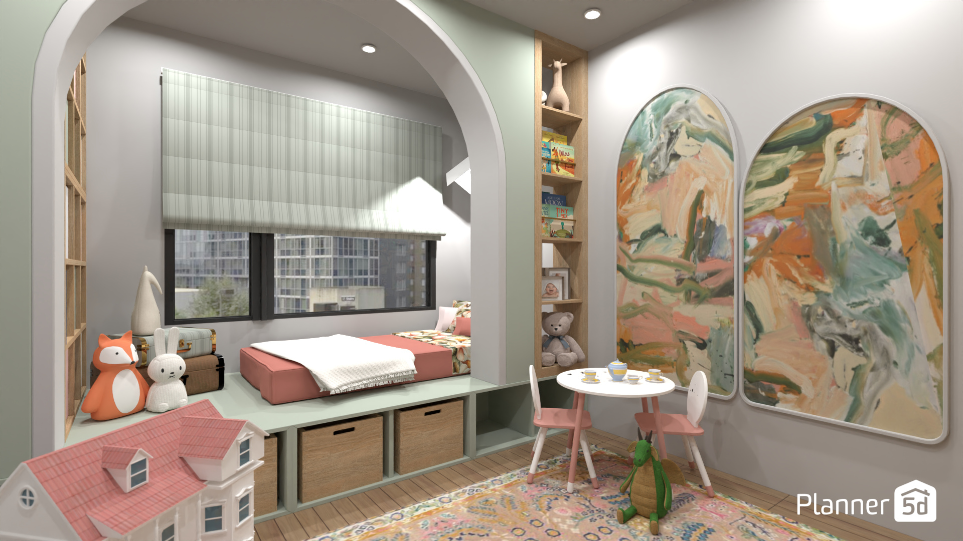 Little girl's room in Behr colors #16589607 by Darina Doncheva
