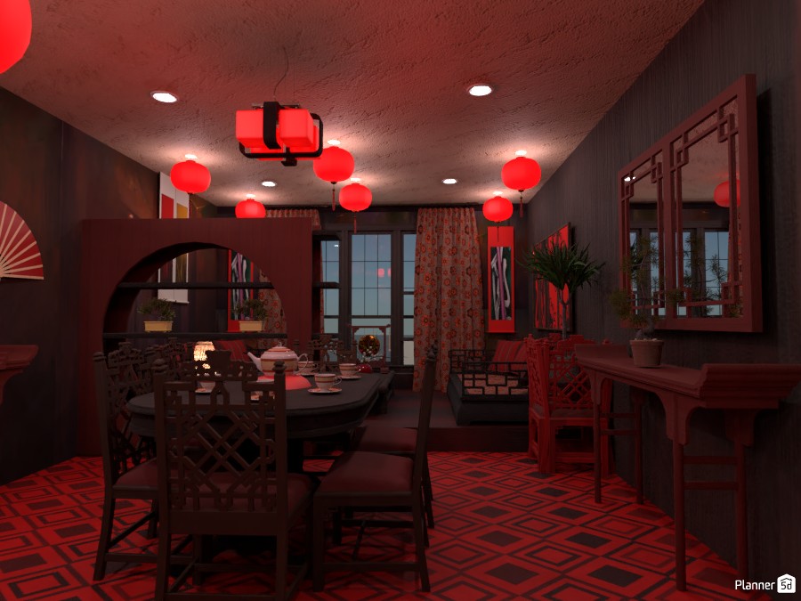 Chinesian New Year decoration Dining room #4007230 by Tatjana