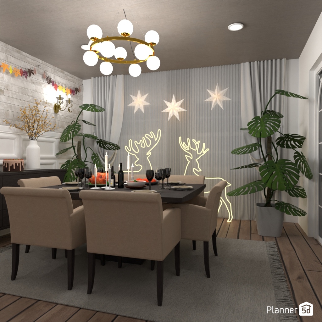 DB: Thanksgiving Day - room shell copy #23417147 by Editors Choice