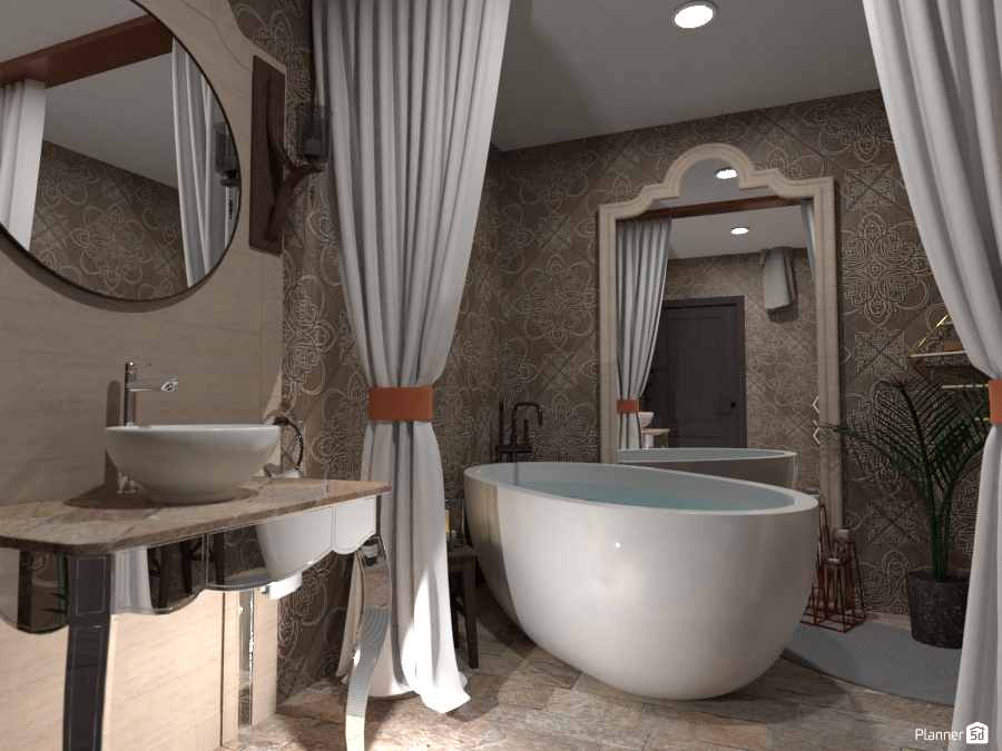 Bath in a candle light : Design battle contest #5796889 by Gabes