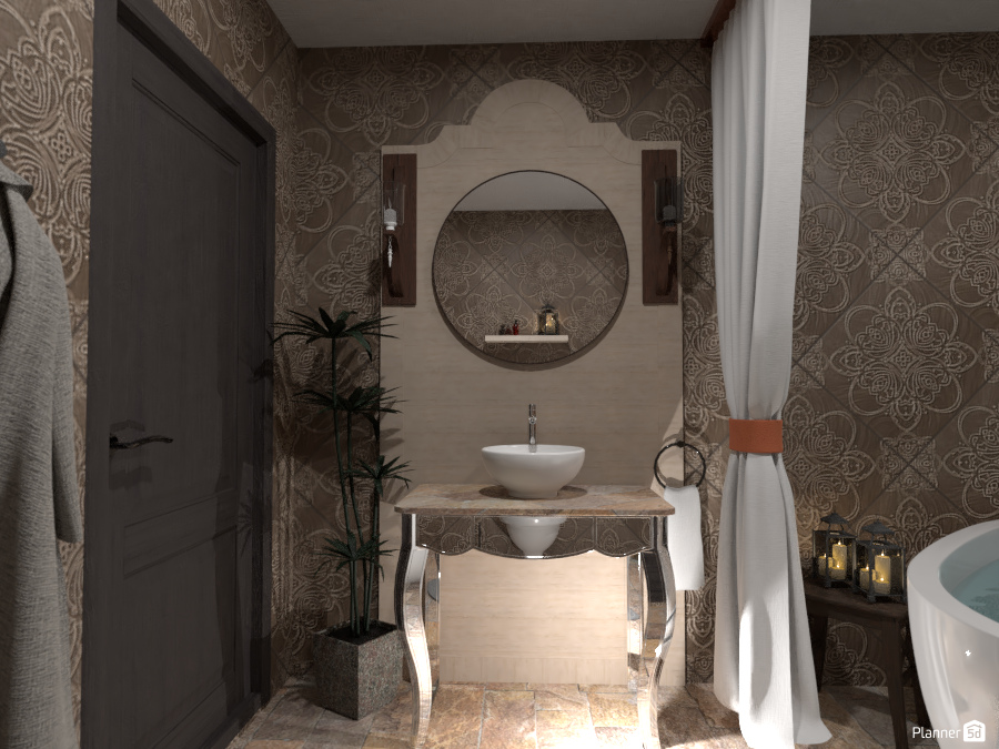 Bath in a candle light : Design battle contest #5796909 by Gabes