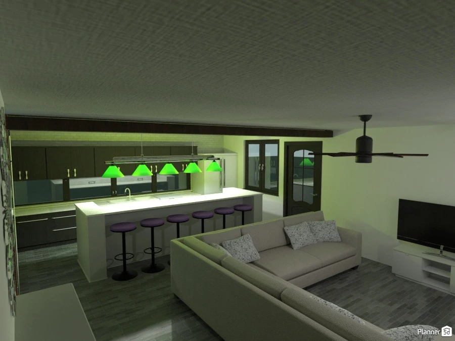 Living & Kitchen #3008048 by Ava
