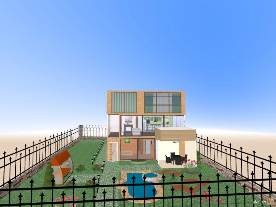 Частный дом с бассейном #47277 Por Екатерина Дементьева