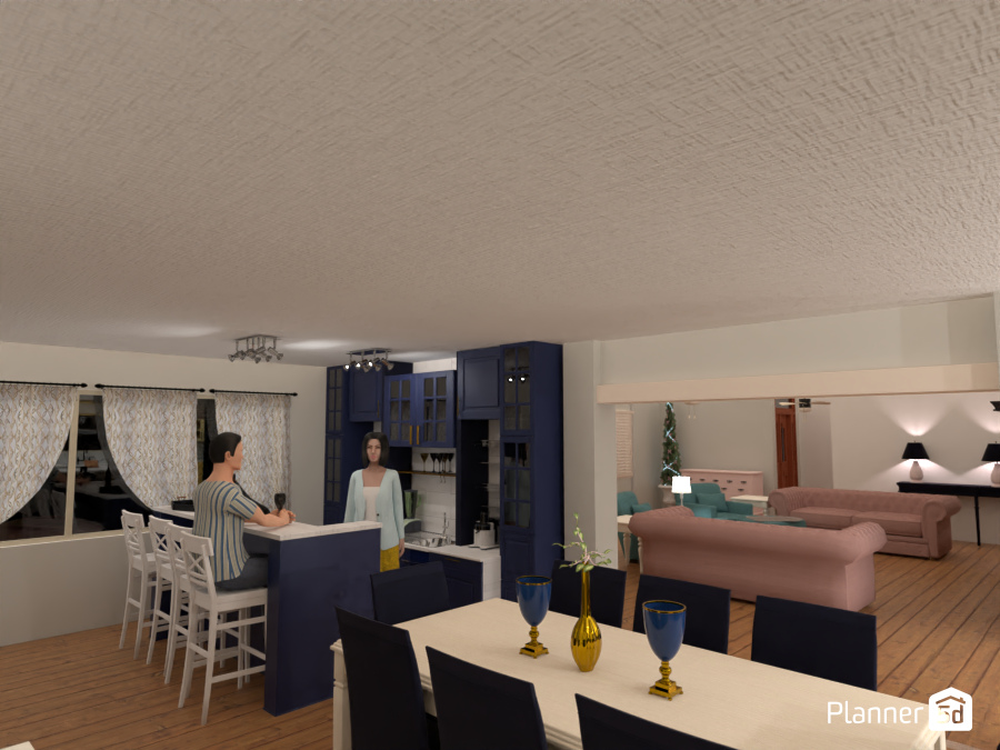 Navy Blue Wet Bar #9595120 by De Anna Thompson