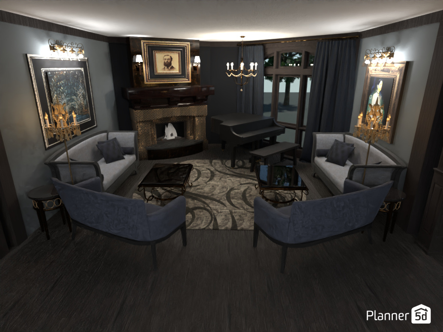 Traditional living room #5702017 by Aldona