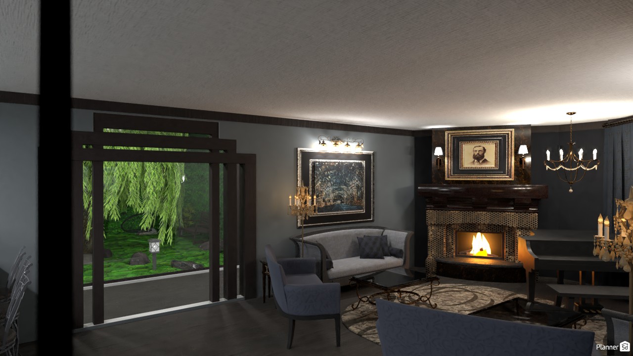 Garden swing house living room #5702709 by Aldona