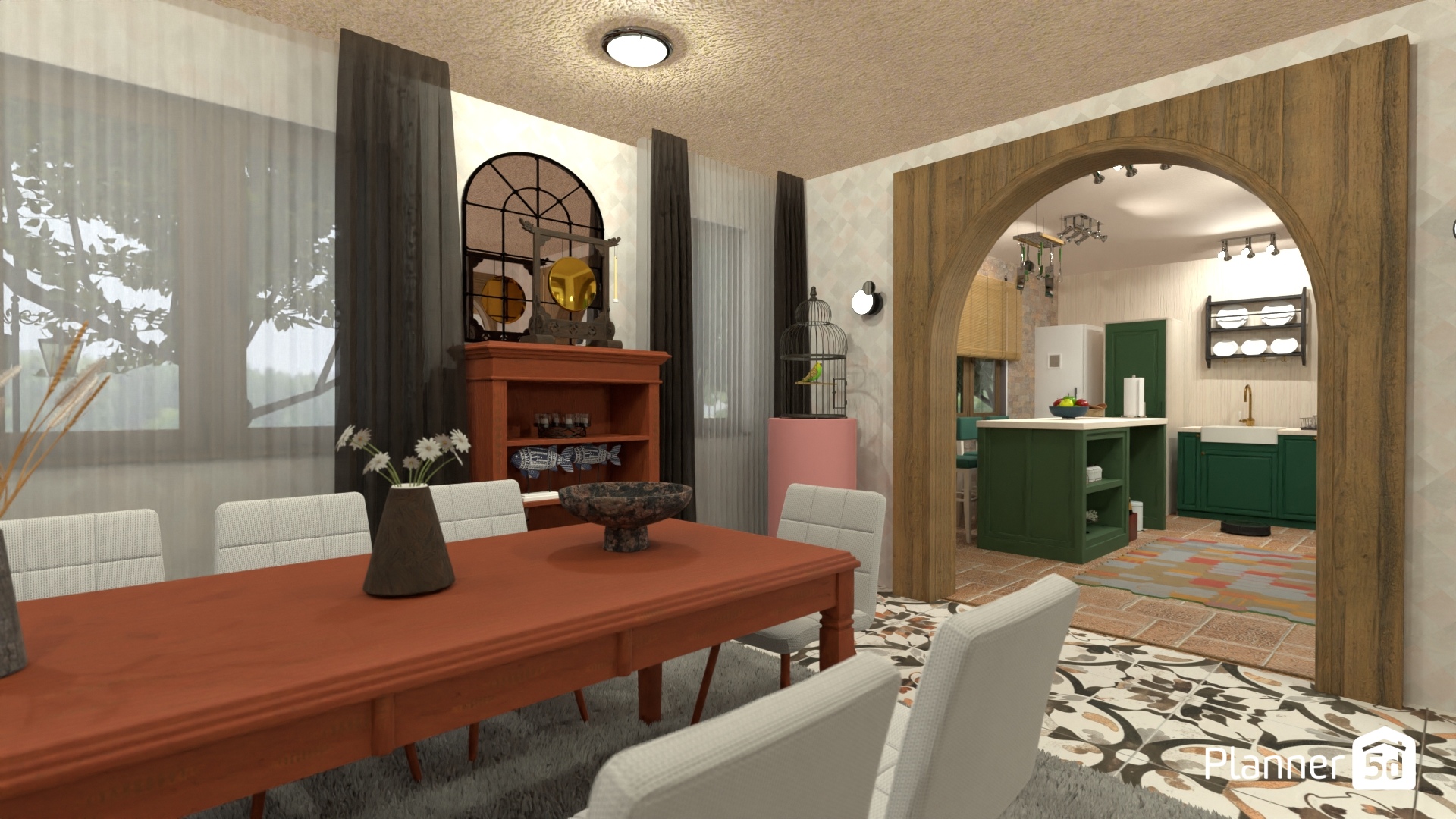 casa estilo ecléctico con fachada y decoración rustica y acentos modernos #22294690 by Yolanda Infante Garrido