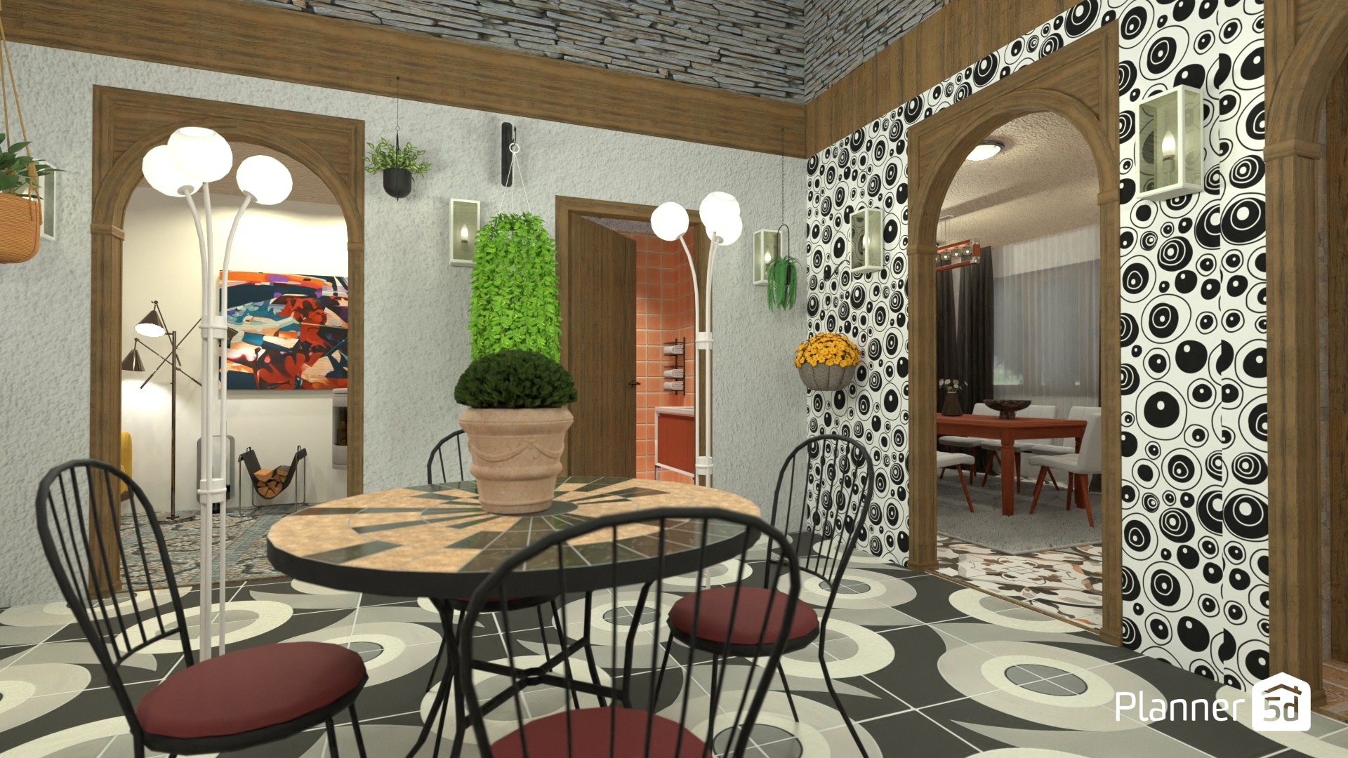 casa estilo ecléctico con fachada y decoración rustica y acentos modernos #22294730 by Yolanda Infante Garrido