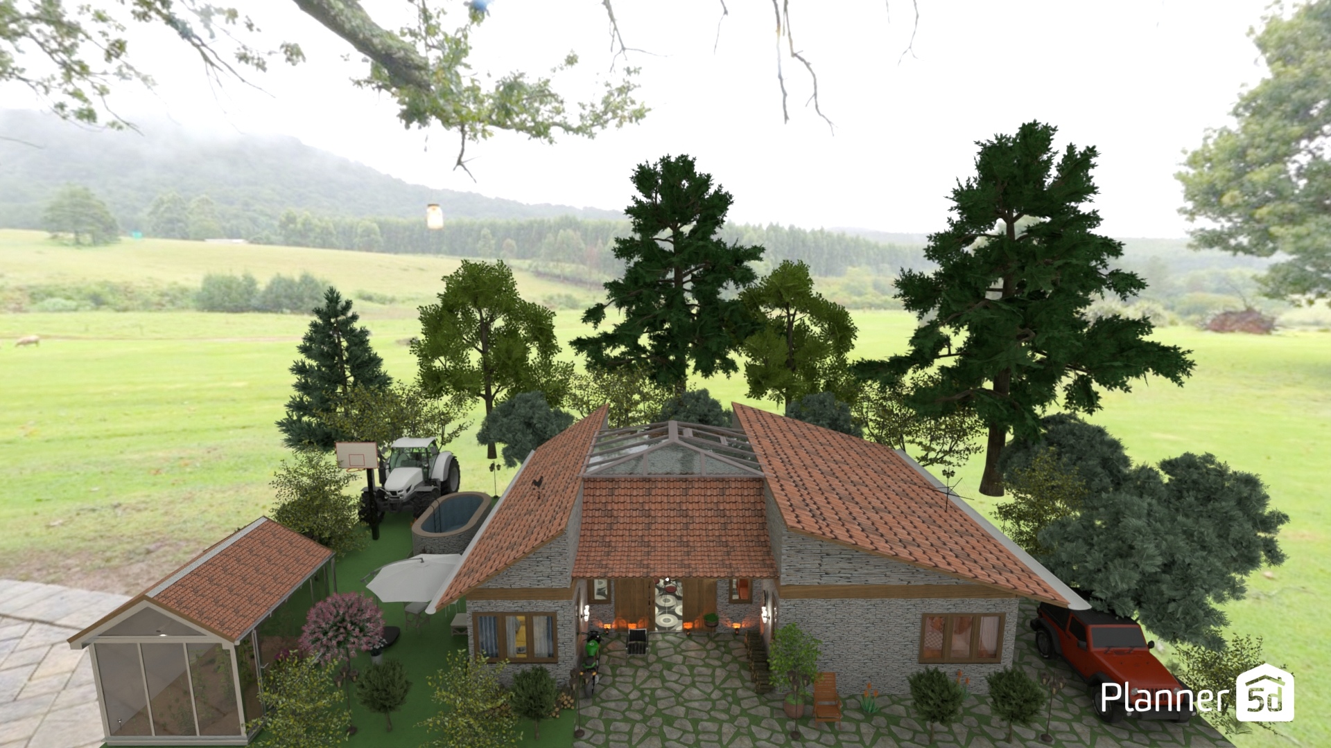 casa estilo ecléctico con fachada y decoración rustica y acentos modernos #22291300 by Yolanda Infante Garrido