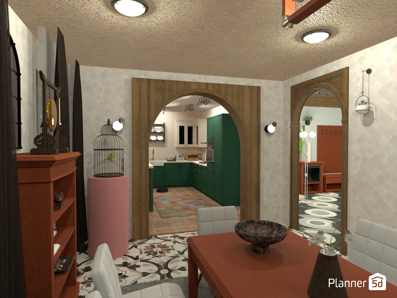 casa estilo ecléctico con fachada y decoración rustica y acentos modernos #22294474 by Yolanda Infante Garrido