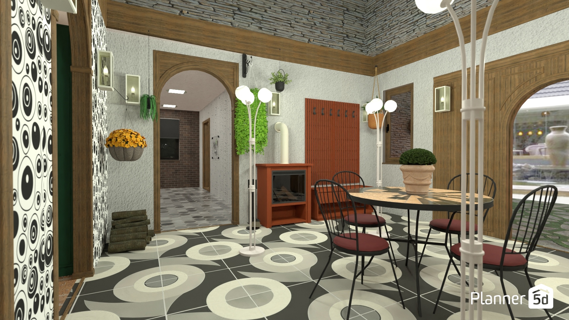 casa estilo ecléctico con fachada y decoración rustica y acentos modernos #22294510 by Yolanda Infante Garrido