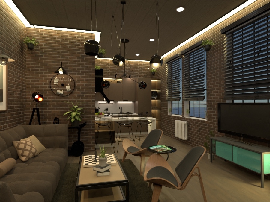 LOFT Interior Design #22631762 by ZACKY DESIGNER