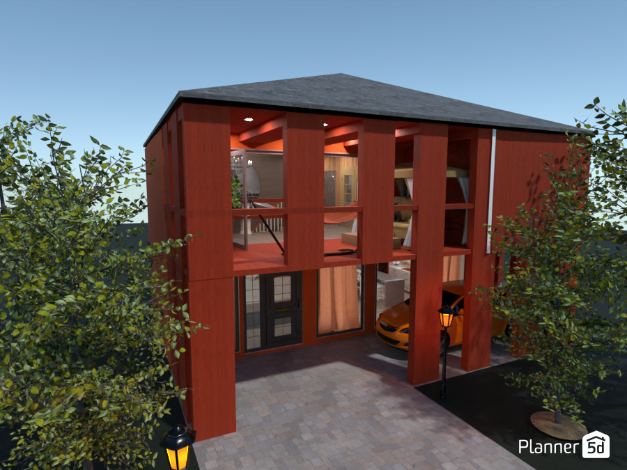 Modern wood house 9042169 by Meow😻 image