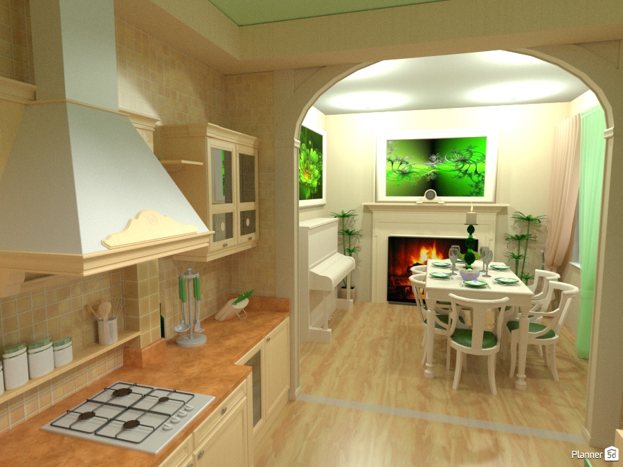 Кухня + столовая #1480185 by Татьяна