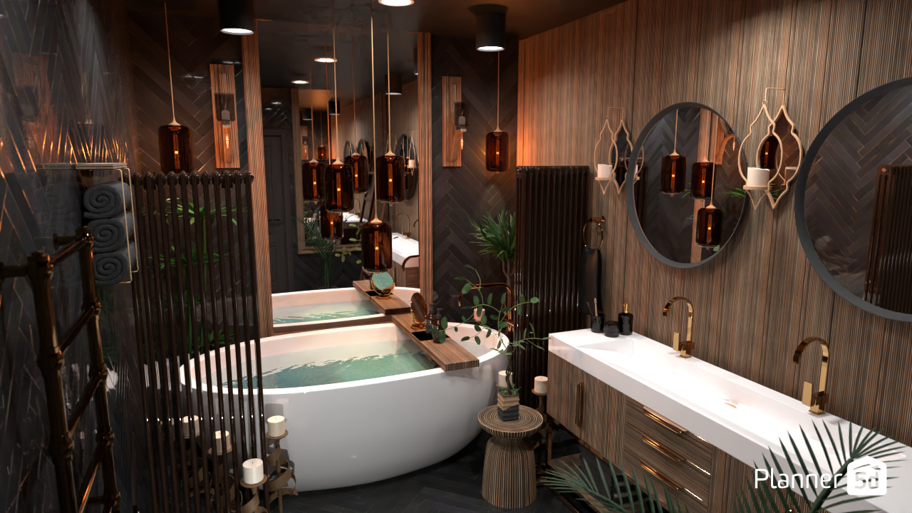 Candlelit Bathroom #19673480 by Linds_leisure