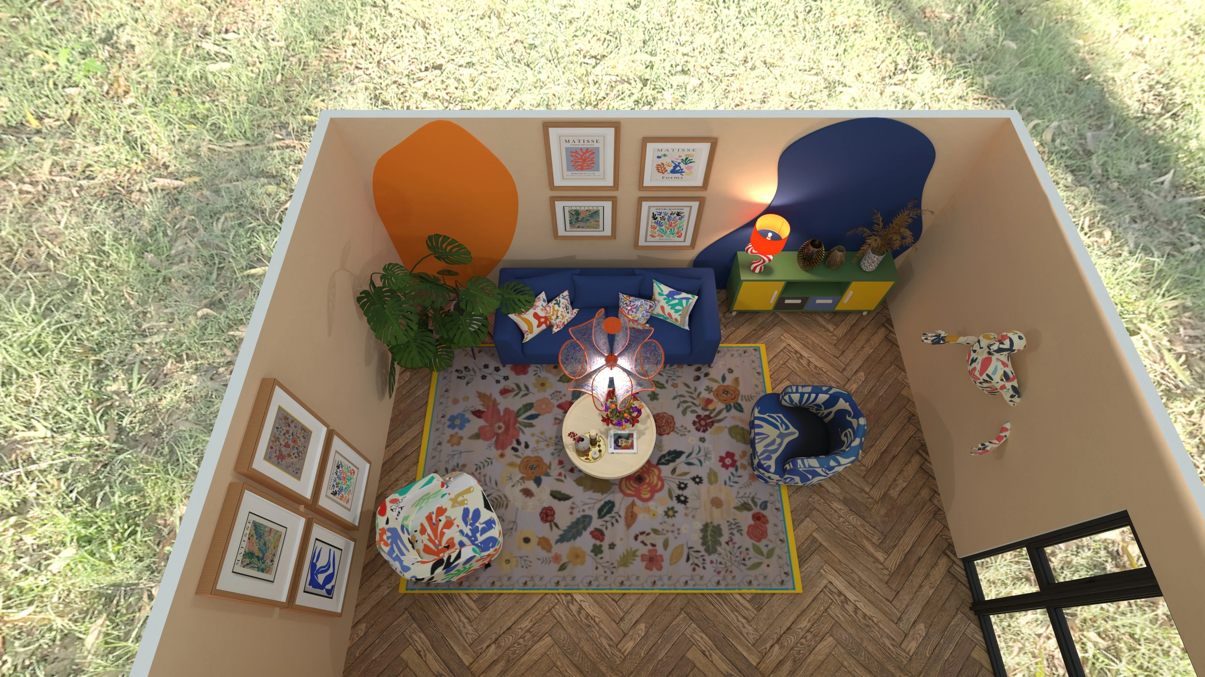 Tribute to Matisse: Living #3147936 by Moonface