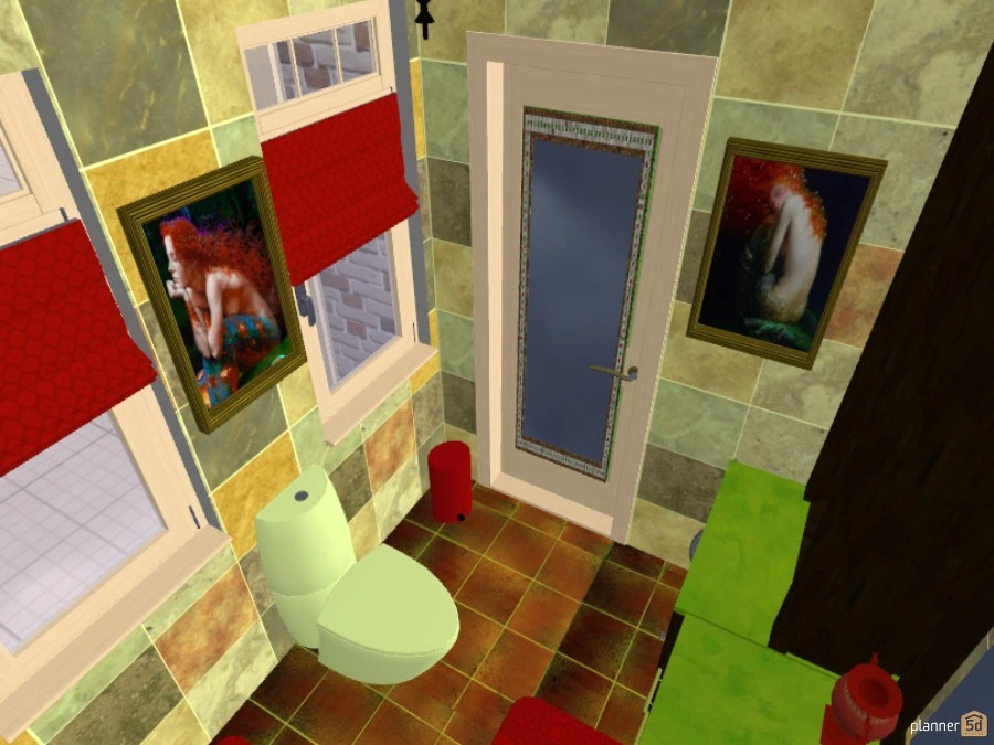 Colorful Cottage #49558 by Cynthia Patillo