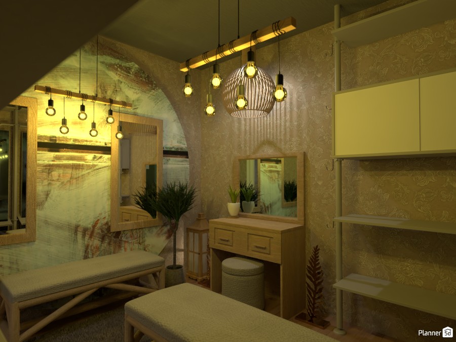 Boho style interior contest design: Closet #3566372 by Doggy