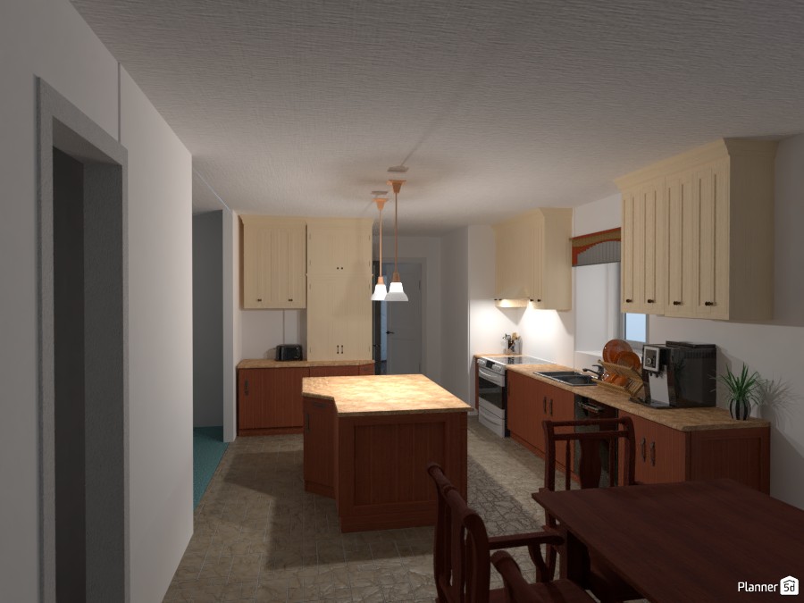Kitchen Upgrade with Island and Larger Opening into Dining Room 3137490 by JohnPamF image