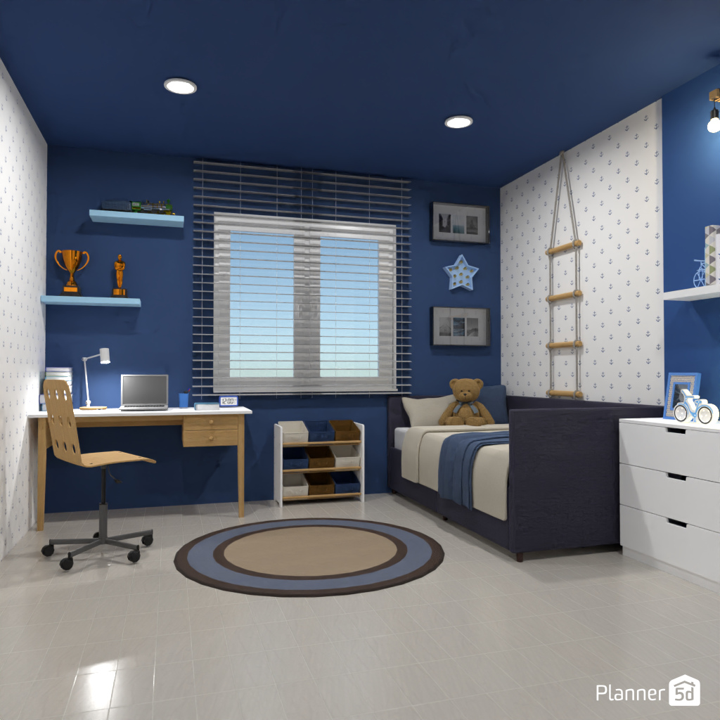 Blue kids room #19533572 by Editors Choice