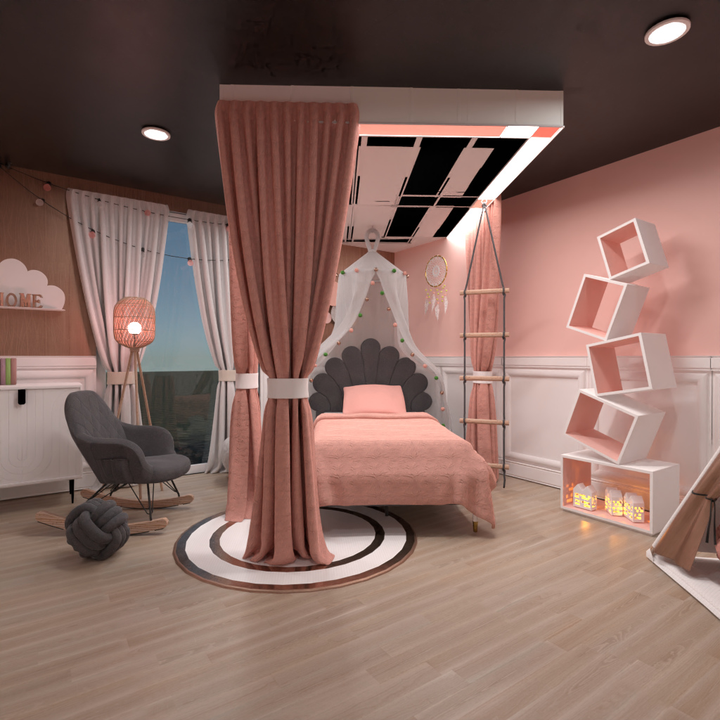 Pink Bedroom #11763348 by Editors Choice