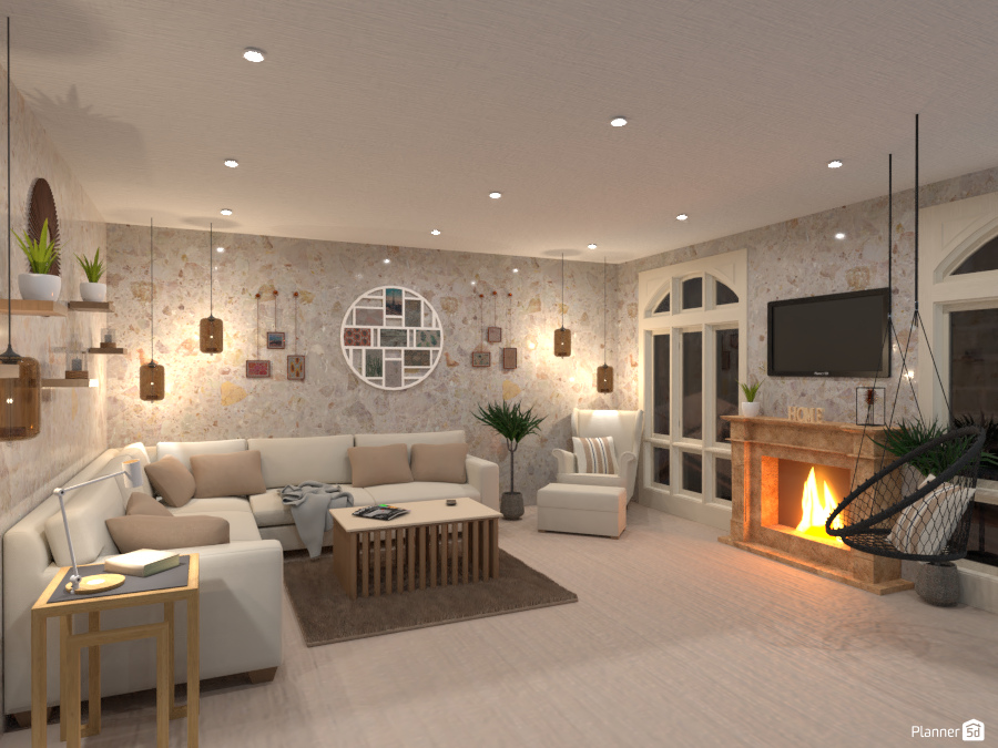 Off White Cosy Living Room 5826593 by Annabella image