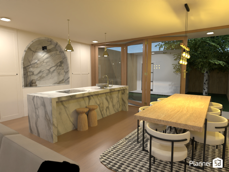 London Flat - Kitchen and Dinning Room #8979673 by Ana G