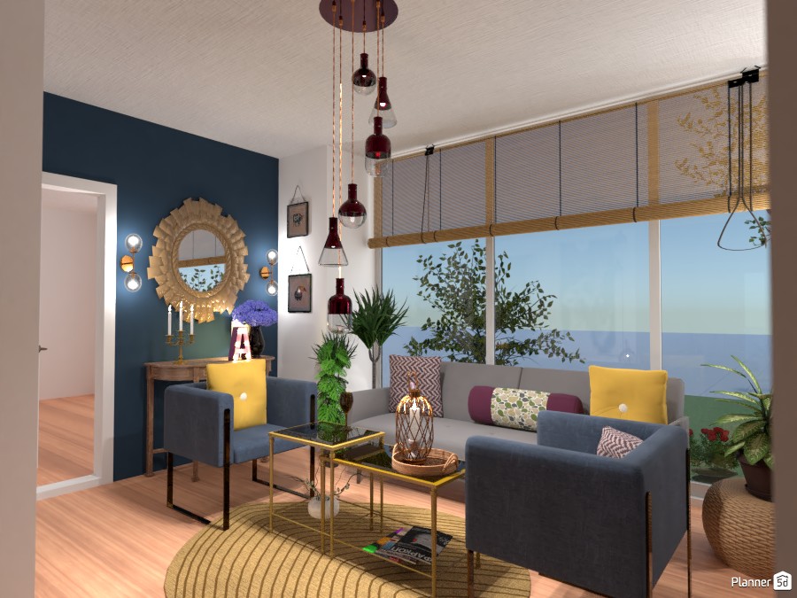 Funky Style Living Room #3929419 by Daria